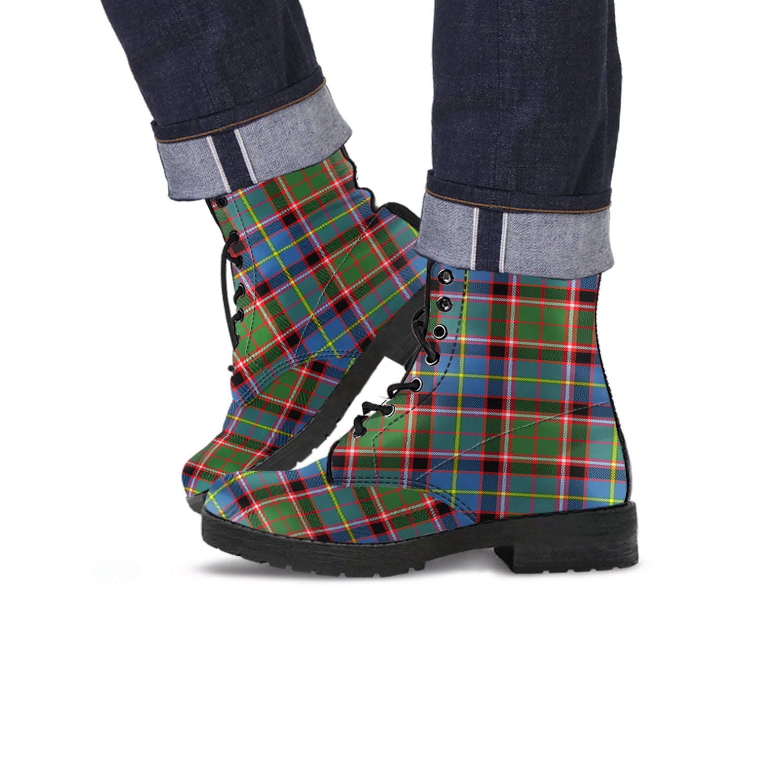 norvel-tartan-leather-boots