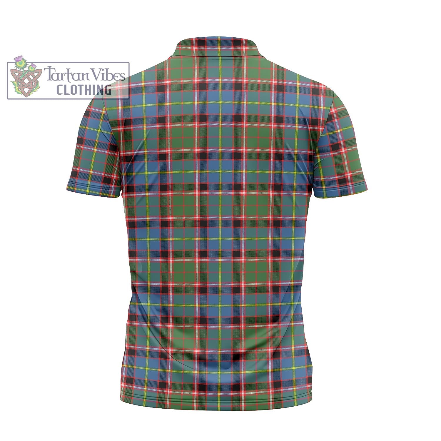 Tartan Vibes Clothing Norvel Tartan Zipper Polo Shirt