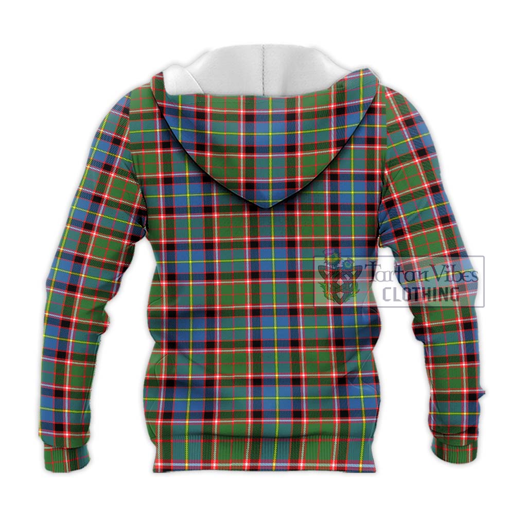 Tartan Vibes Clothing Norvel Tartan Knitted Hoodie with Family Crest DNA In Me Style