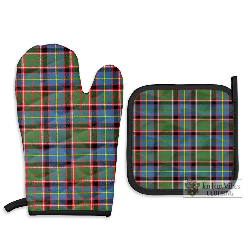 Norvel Tartan Combo Oven Mitt & Pot-Holder Combo 1 Oven Mitt & 2 Pot-Holder Black - Tartan Vibes Clothing