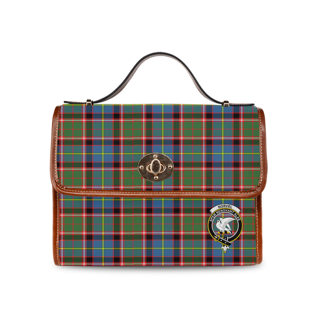 norvel-tartan-leather-strap-waterproof-canvas-bag-with-family-crest