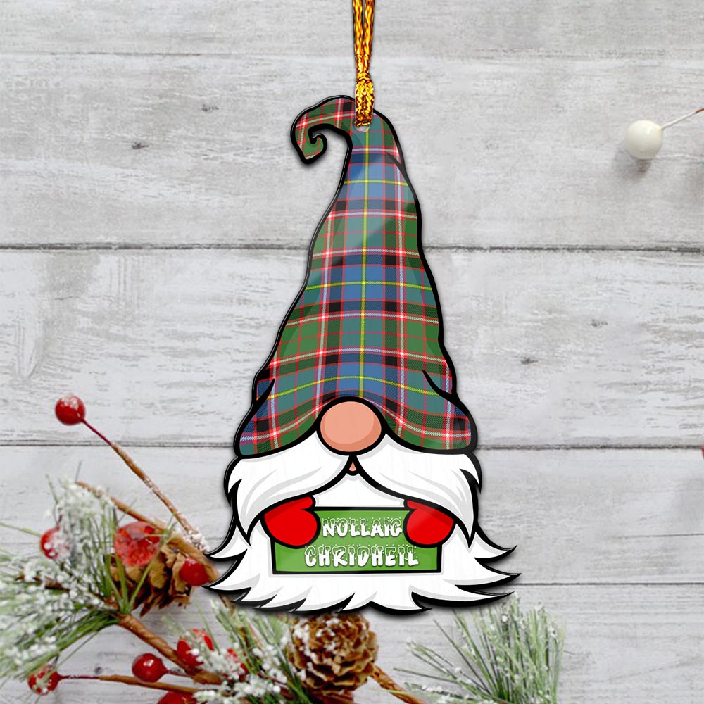 Norvel Gnome Christmas Ornament with His Tartan Christmas Hat - Tartanvibesclothing