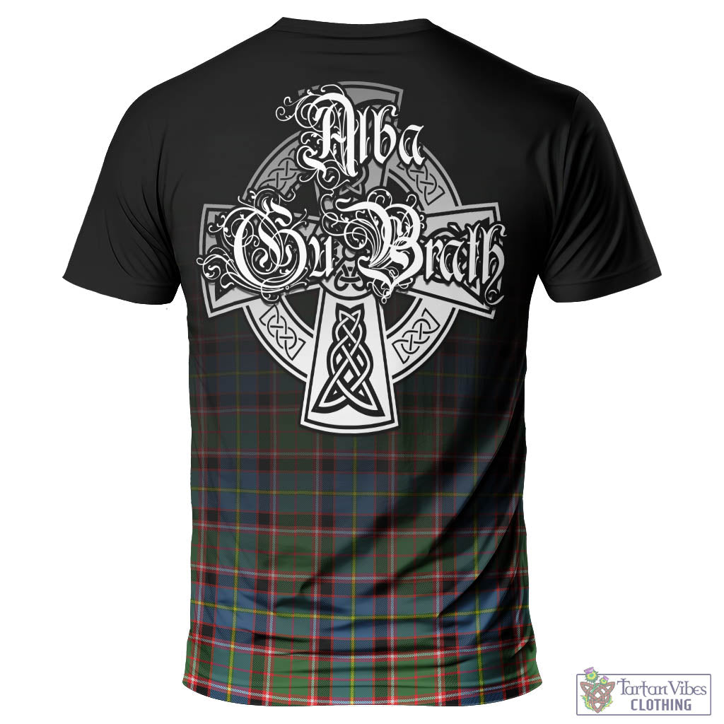 Tartan Vibes Clothing Norvel Tartan T-Shirt Featuring Alba Gu Brath Family Crest Celtic Inspired