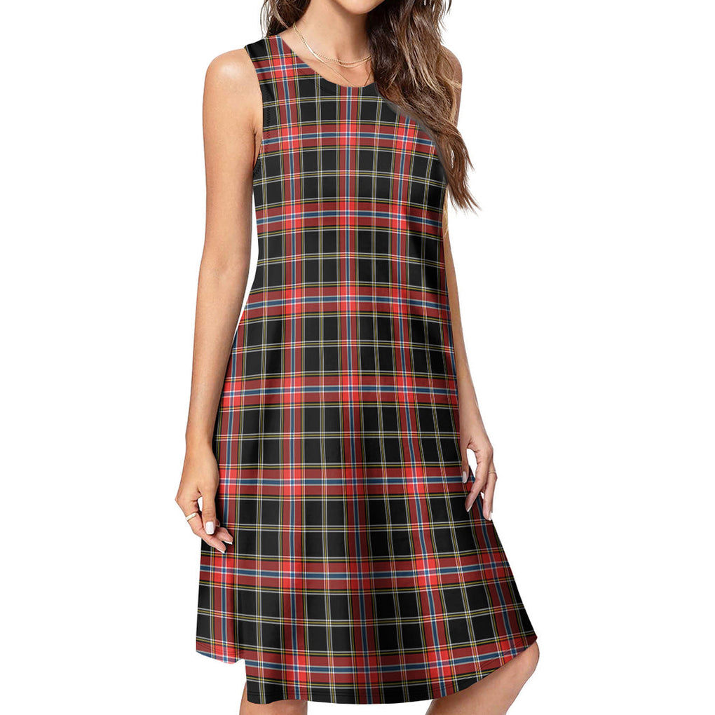 Norwegian Night Tartan Womens Casual Dresses - Tartanvibesclothing