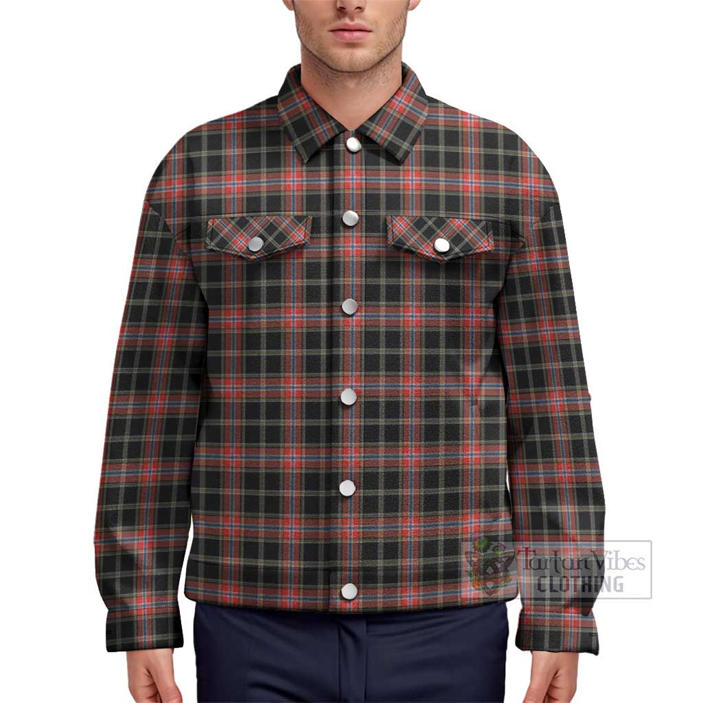 Norwegian Night Tartan Unisex Lapel Cotton Jacket Unisex - Tartan Vibes Clothing