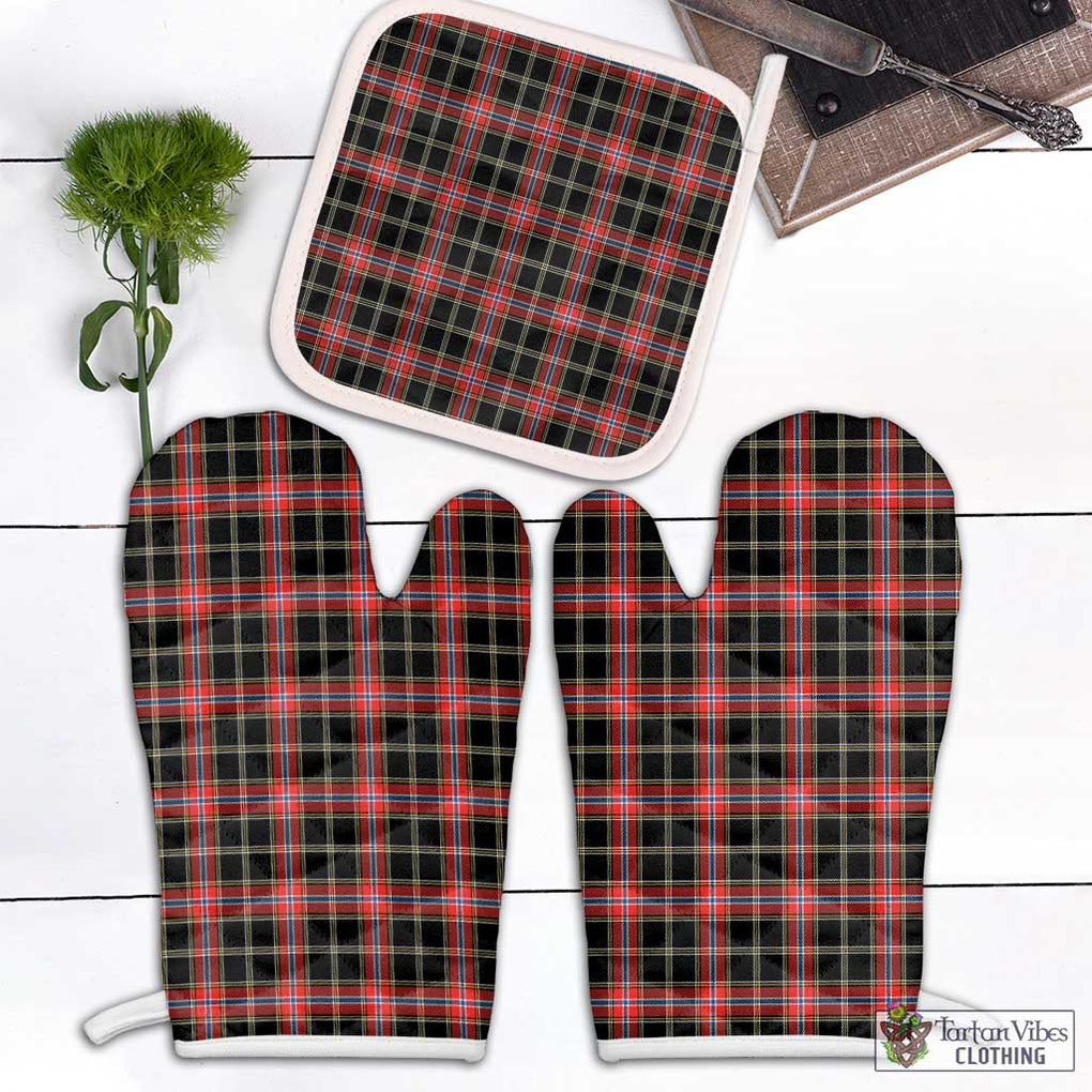 Norwegian Night Tartan Combo Oven Mitt & Pot-Holder Combo 1 Oven Mitt & 1 Pot-Holder White - Tartan Vibes Clothing