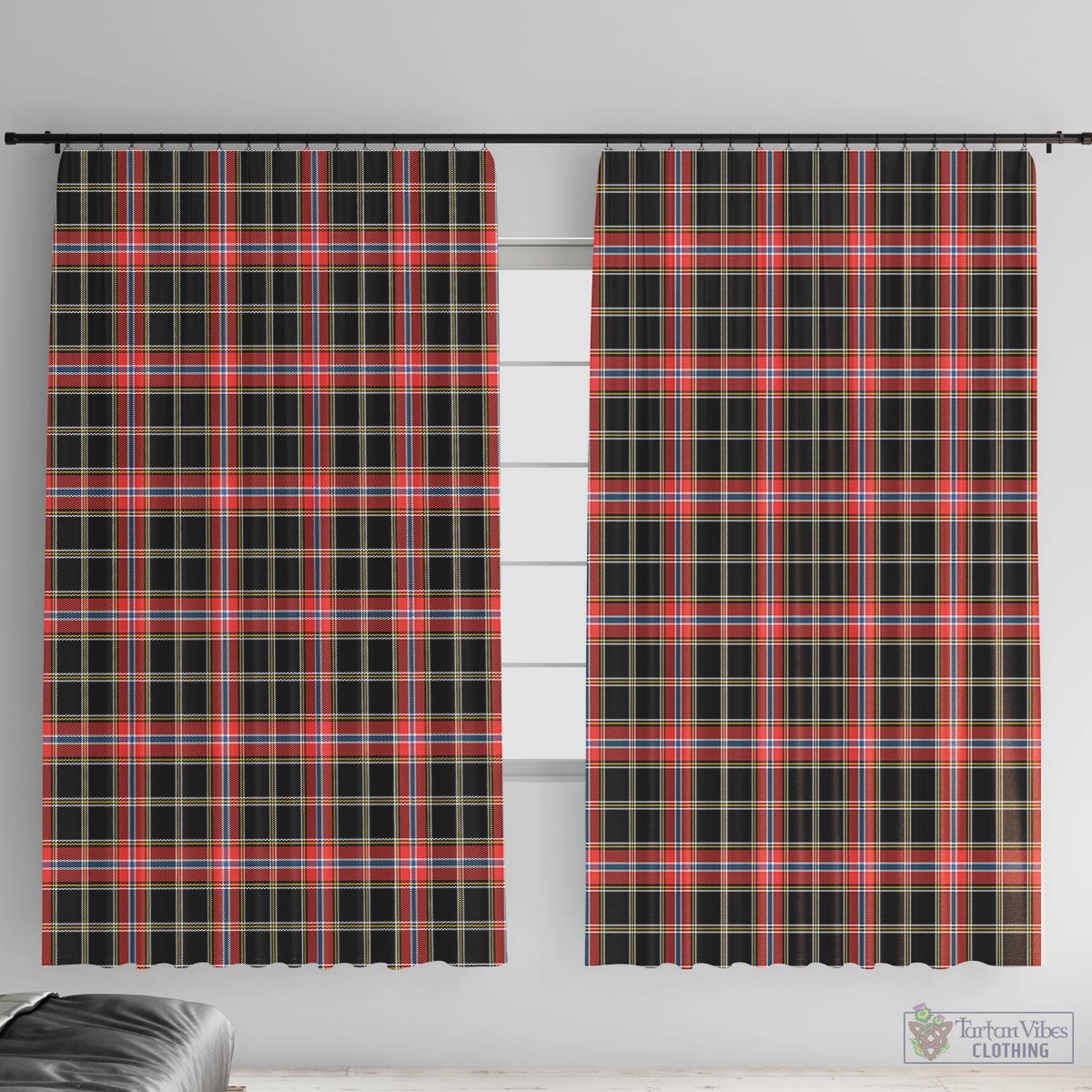 Norwegian Night Tartan Window Curtain