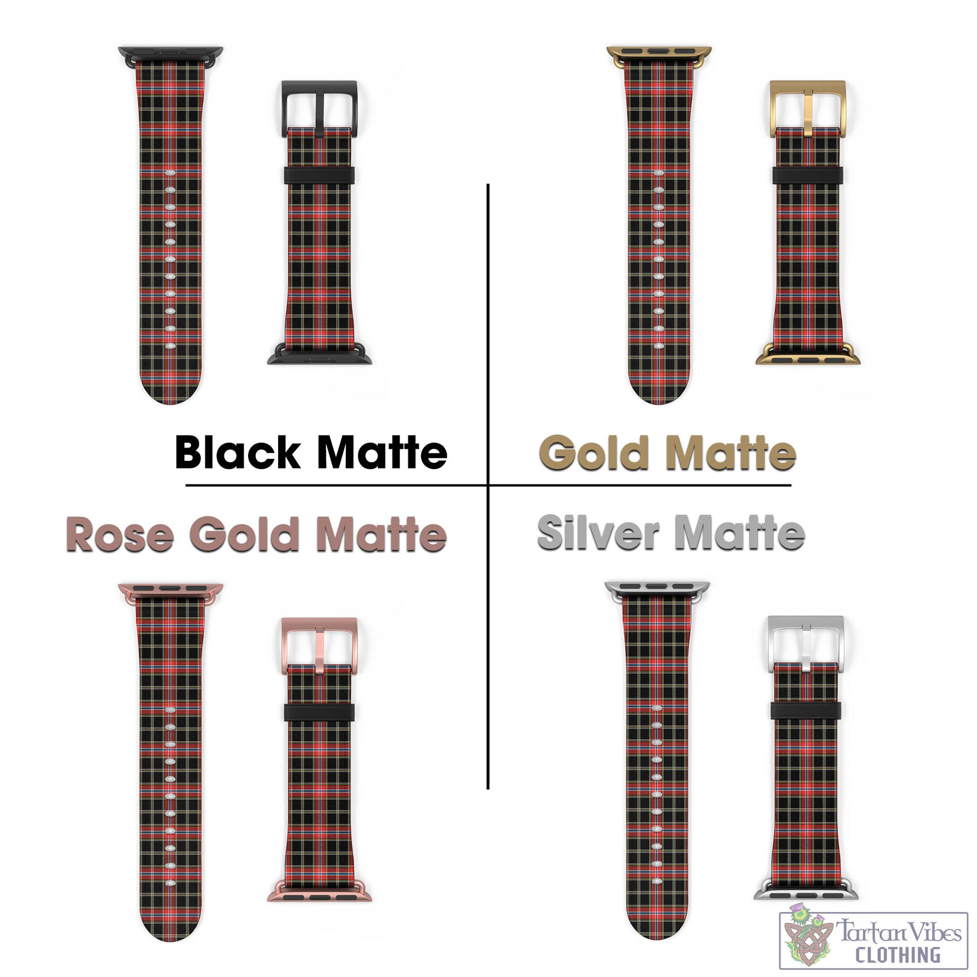 Tartan Vibes Clothing Norwegian Night Tartan Watch Band