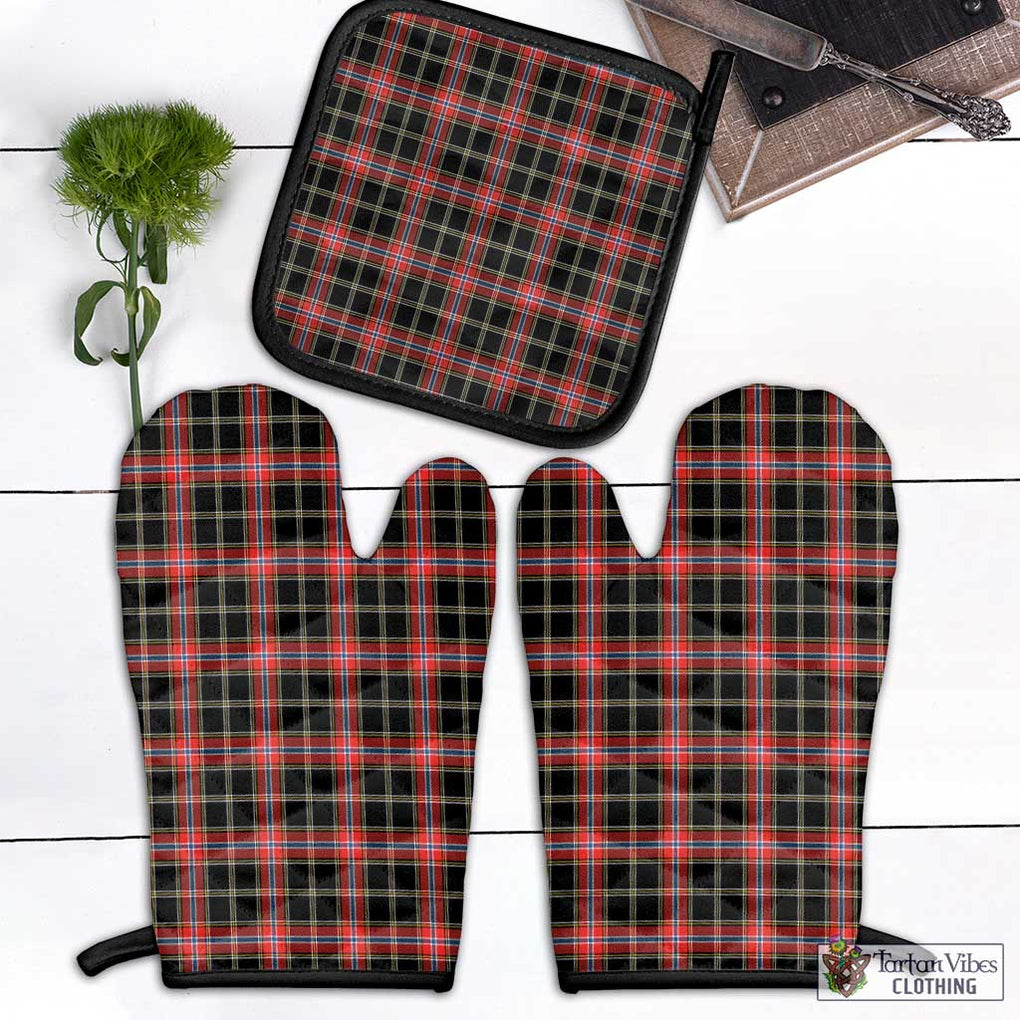 Norwegian Night Tartan Combo Oven Mitt & Pot-Holder Combo 1 Oven Mitt & 1 Pot-Holder Black - Tartan Vibes Clothing