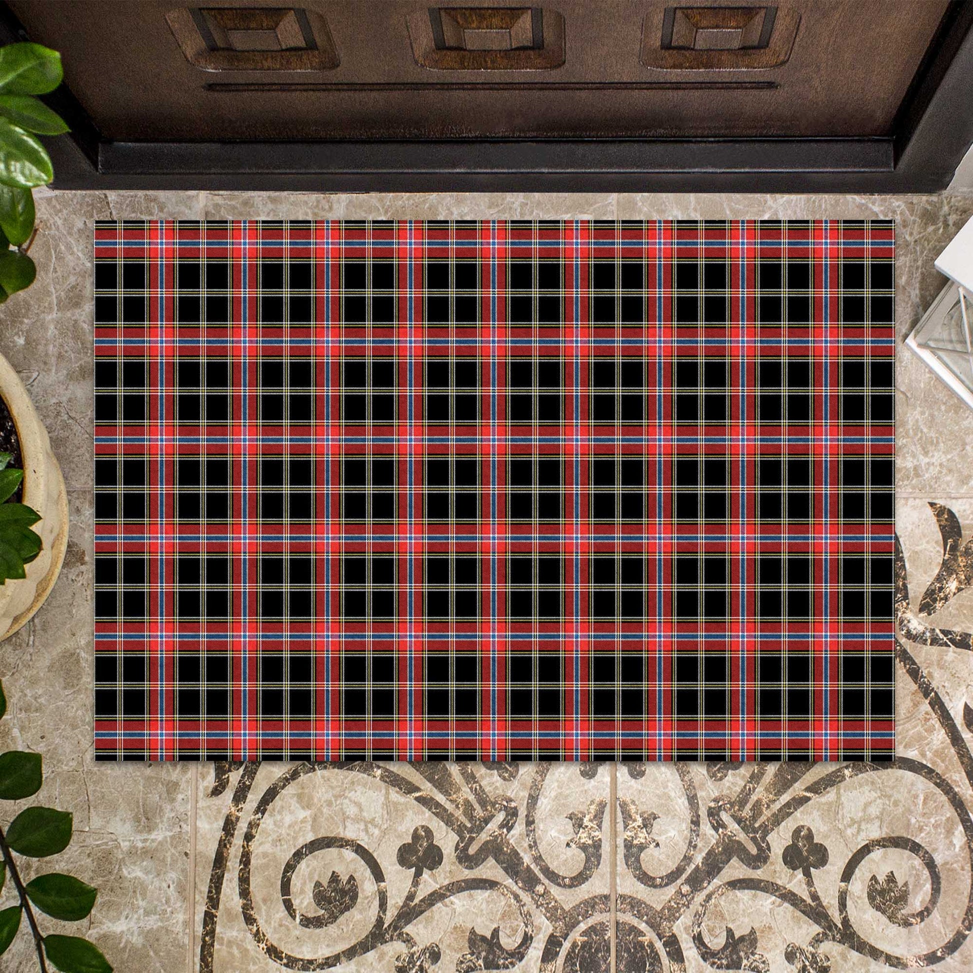 Norwegian Night Tartan Door Mat - Tartanvibesclothing