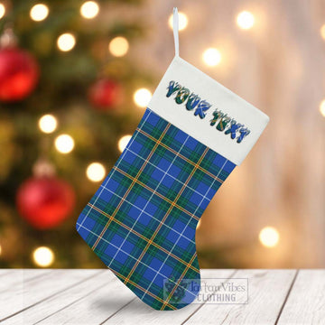 Nova Scotia Province Canada Tartan Christmas Stocking with Personalized Text