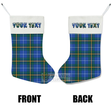 Nova Scotia Province Canada Tartan Christmas Stocking with Personalized Text