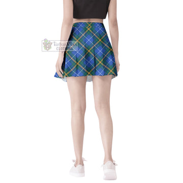 Nova Scotia Province Canada Tartan Women's Plated Mini Skirt