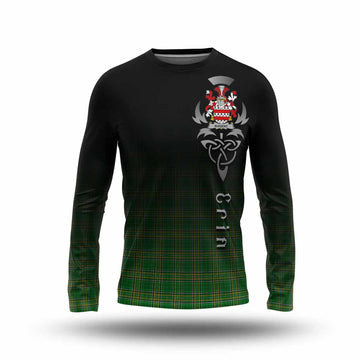 Nugent Irish Clan Long Sleeve T-Shirt with Coat of Arms Erin Go Bragh Celtic Inspired Unisex - Tartan Vibes Clothing