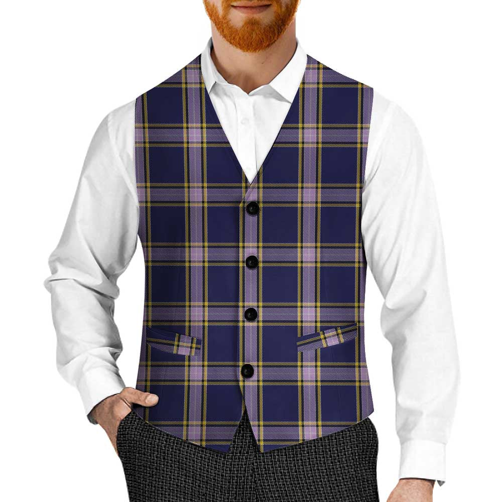 Tartan Vibes Clothing Nunavut Territory Canada Tartan Men's Sleeveless Suit Vest