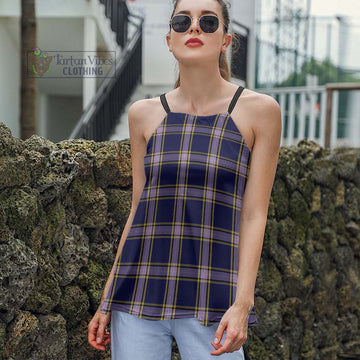 Nunavut Territory Canada Tartan Loose Halter Neck Camisole