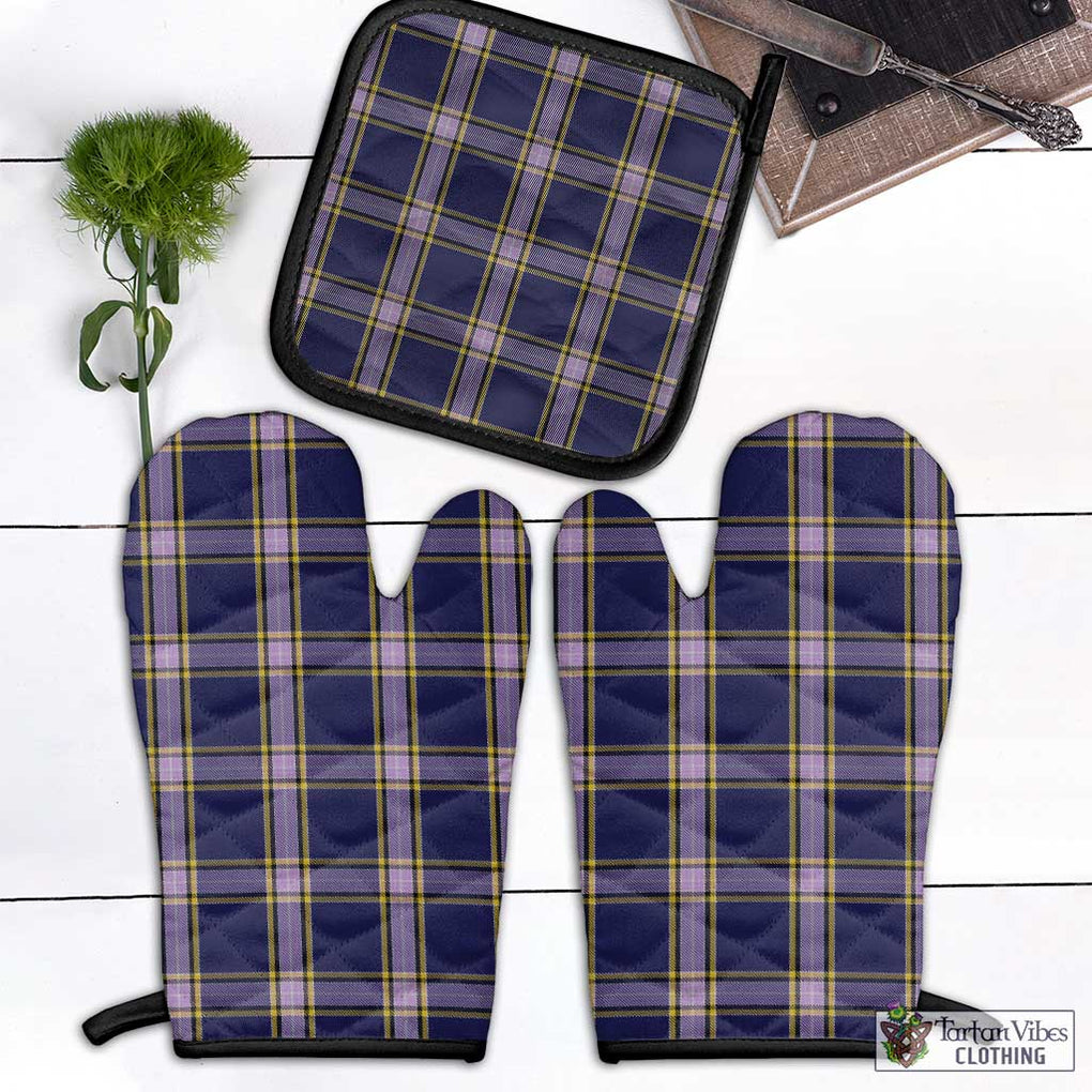Nunavut Territory Canada Tartan Combo Oven Mitt & Pot-Holder Black - Tartan Vibes Clothing