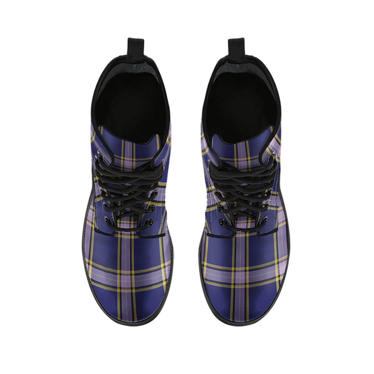 Nunavut Territory Canada Tartan Leather Boots - Tartan Vibes Clothing