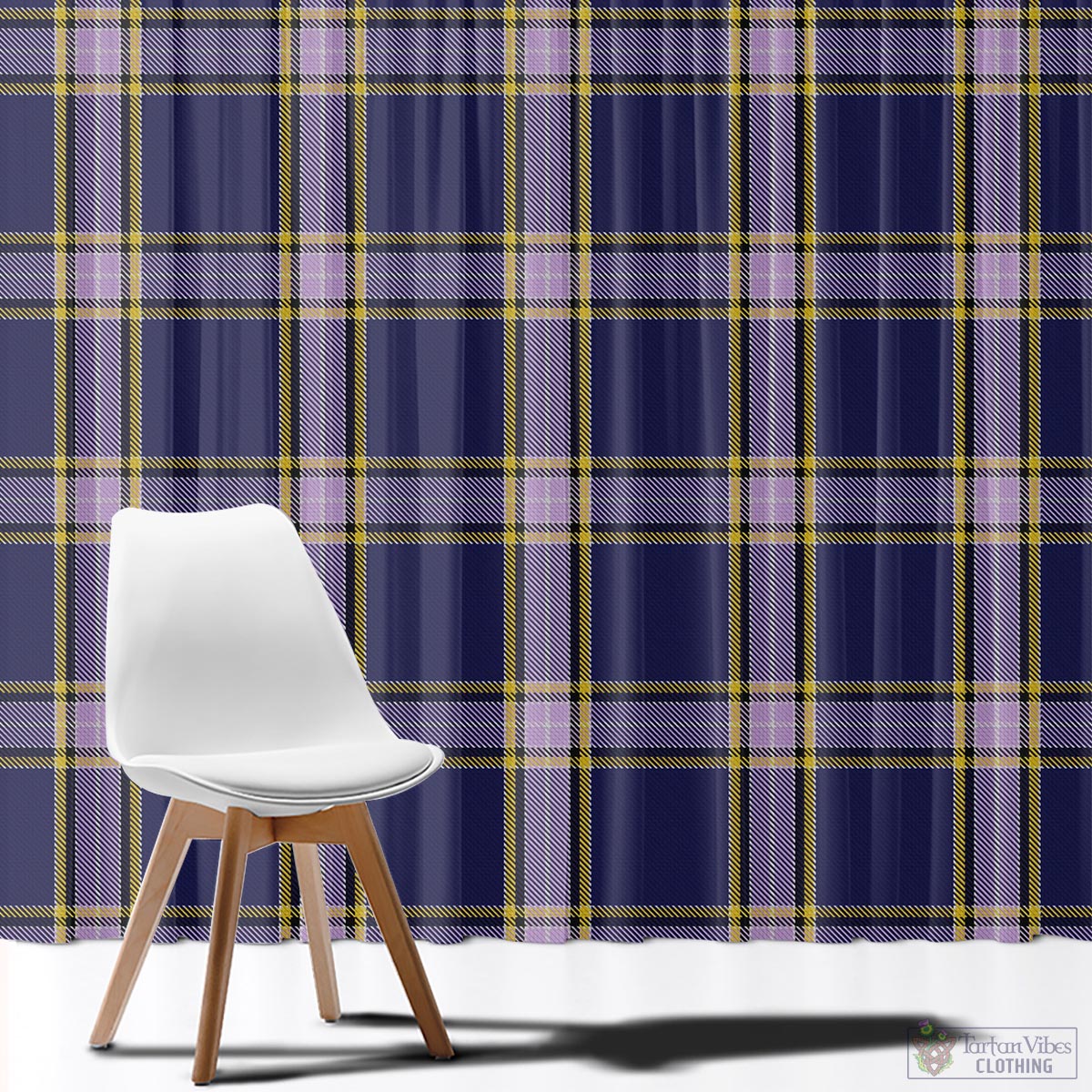 Nunavut Territory Canada Tartan Window Curtain