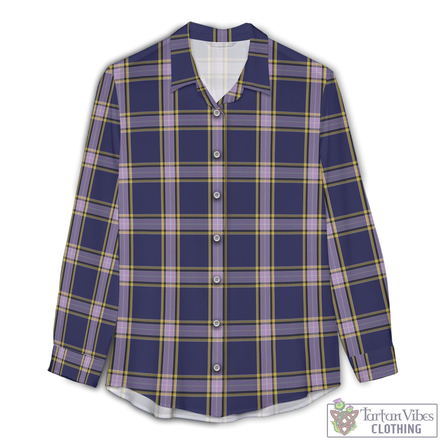 Nunavut Territory Canada Tartan Womens Casual Shirt