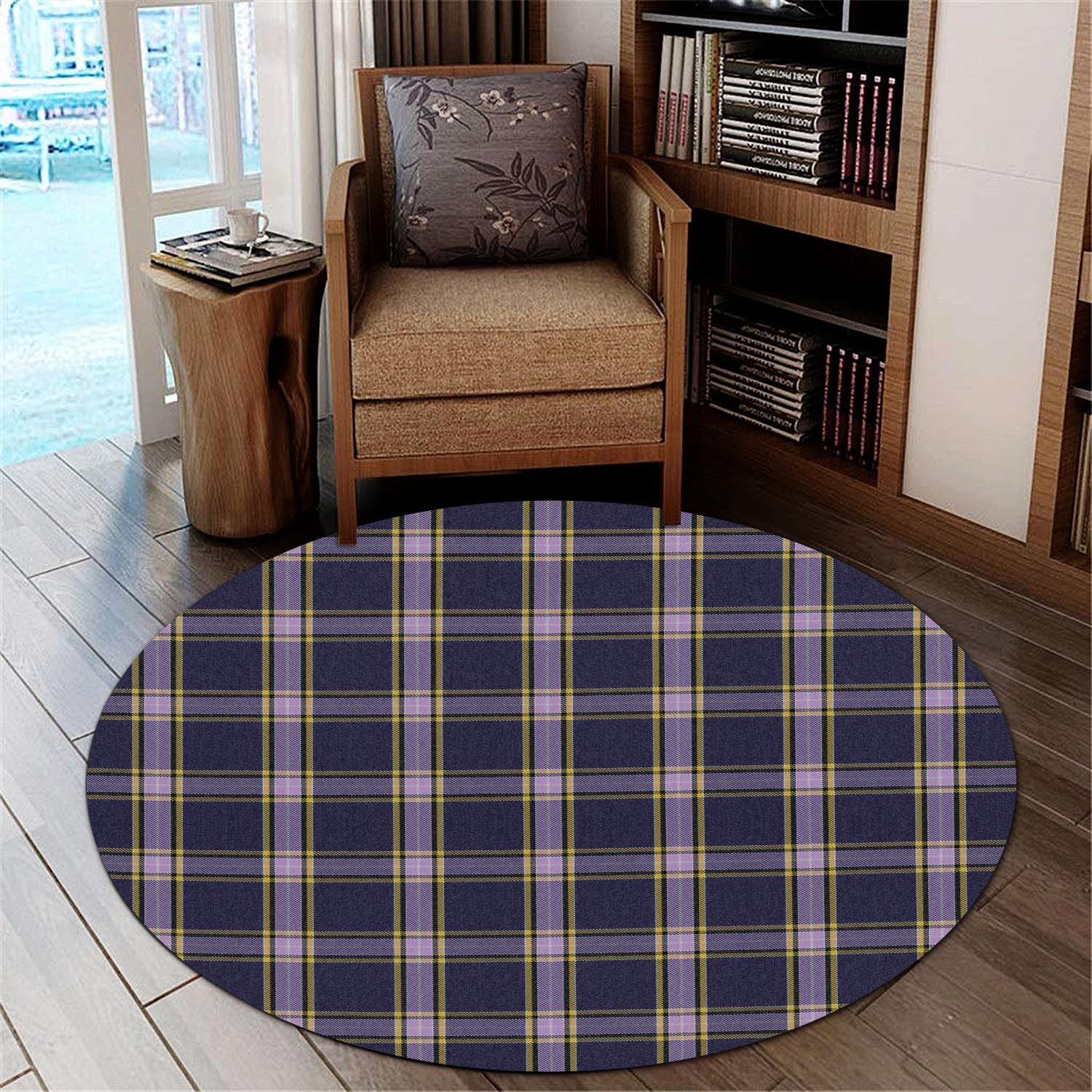 nunavut-territory-canada-tartan-round-rug