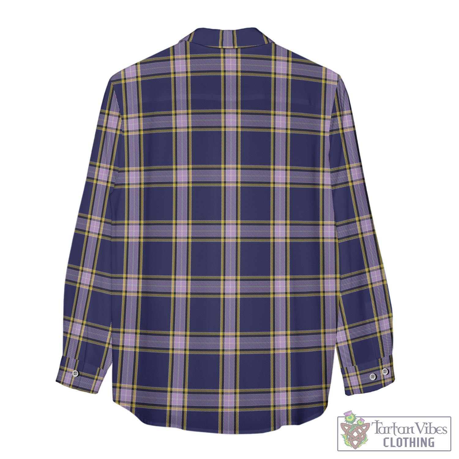 Nunavut Territory Canada Tartan Womens Casual Shirt