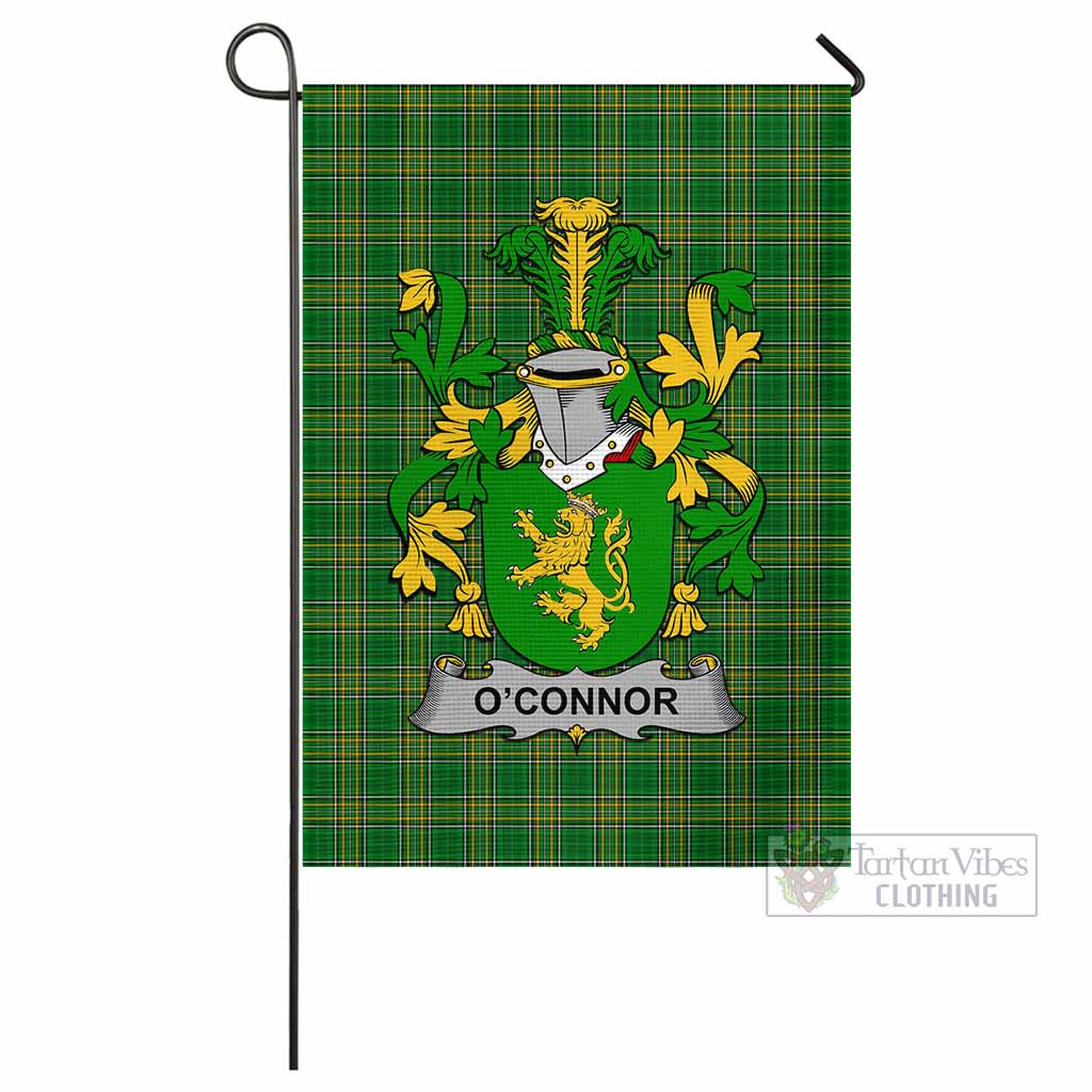 Tartan Vibes Clothing O_Connor (Kerry) Irish Clan Flag with Coat of Arms