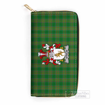O'Halie Irish Clan Tartan Women's Leather Wallet with Coat of Arms One Size 19.7*10.5*3.5 cm - Tartan Vibes Clothing
