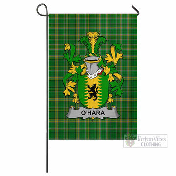 O_Hara Irish Clan Tartan Flag with Coat of Arms