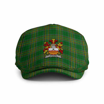 O_Hare Irish Clan Tartan Jeff Hat with Coat of Arm Jeff Hat S 22" - 23.2" - Tartan Vibes Clothing