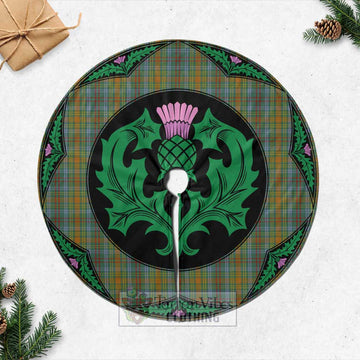 O'Brien Tartan Christmas Tree Skirt Scottish Thistle Style Casual Tree Skirts - Tartan Vibes Clothing