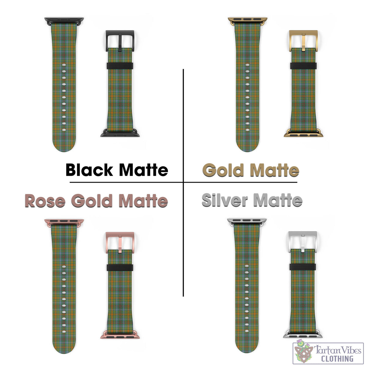O'Brien Tartan Watch Band 42 - 45 mm - Tartan Vibes Clothing