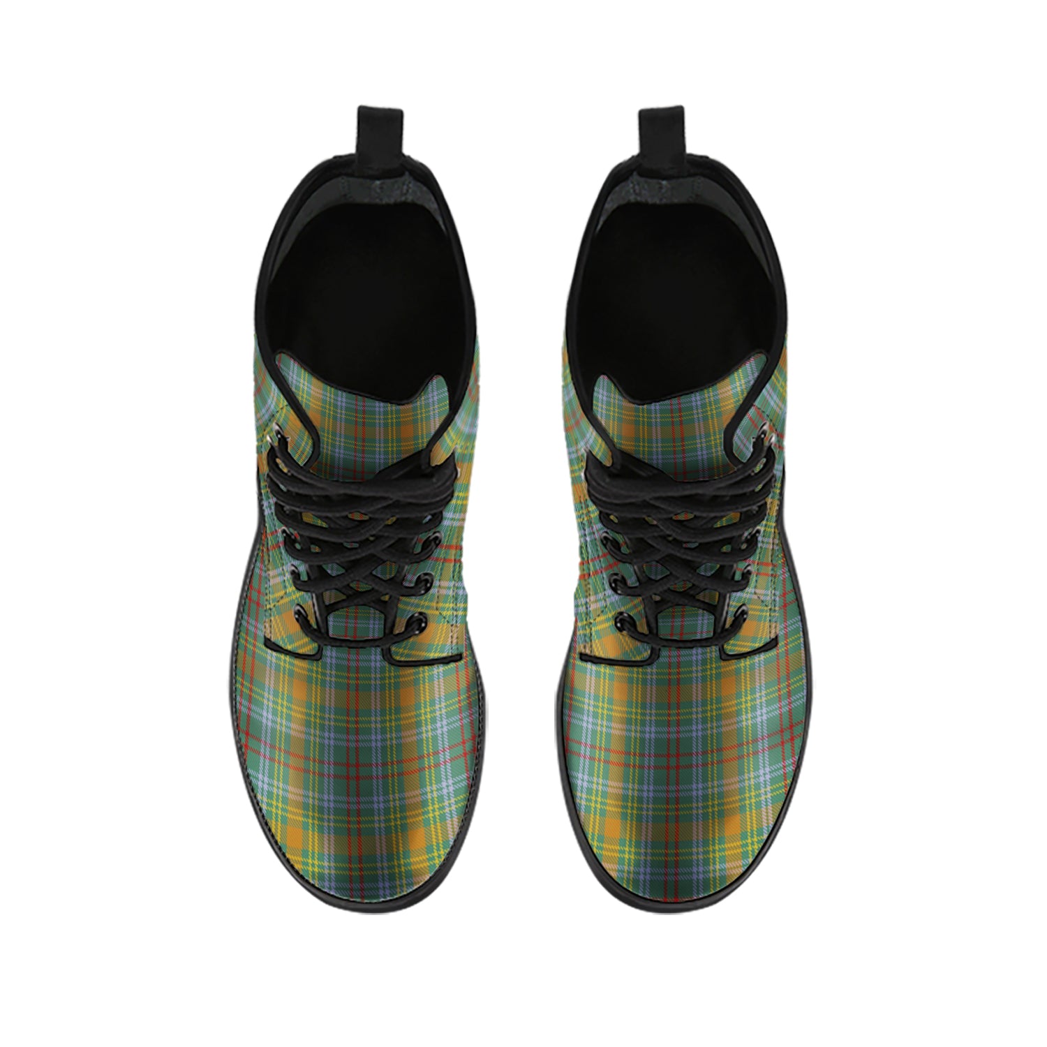 O'Brien Tartan Leather Boots - Tartan Vibes Clothing
