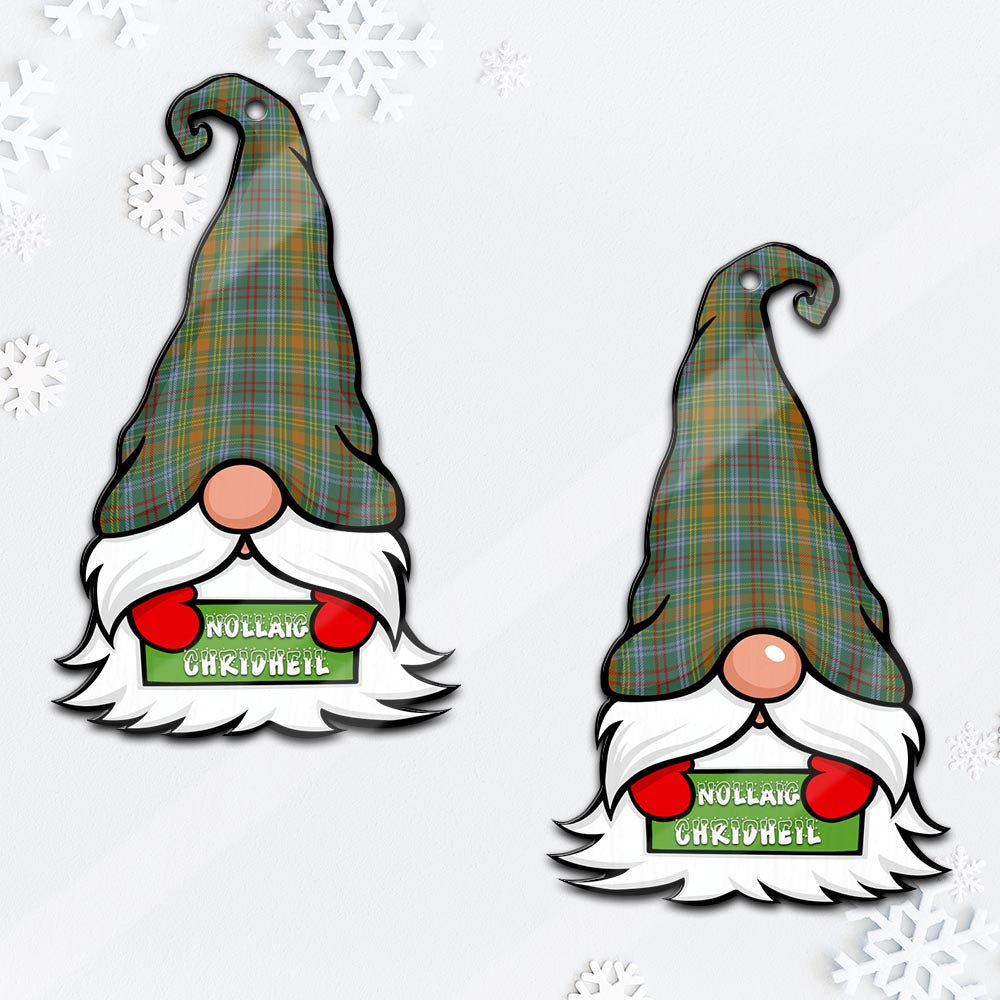 O'Brien Gnome Christmas Ornament with His Tartan Christmas Hat - Tartan Vibes Clothing