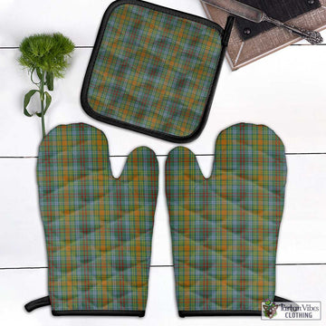 O'Brien Tartan Combo Oven Mitt & Pot-Holder Black - Tartan Vibes Clothing
