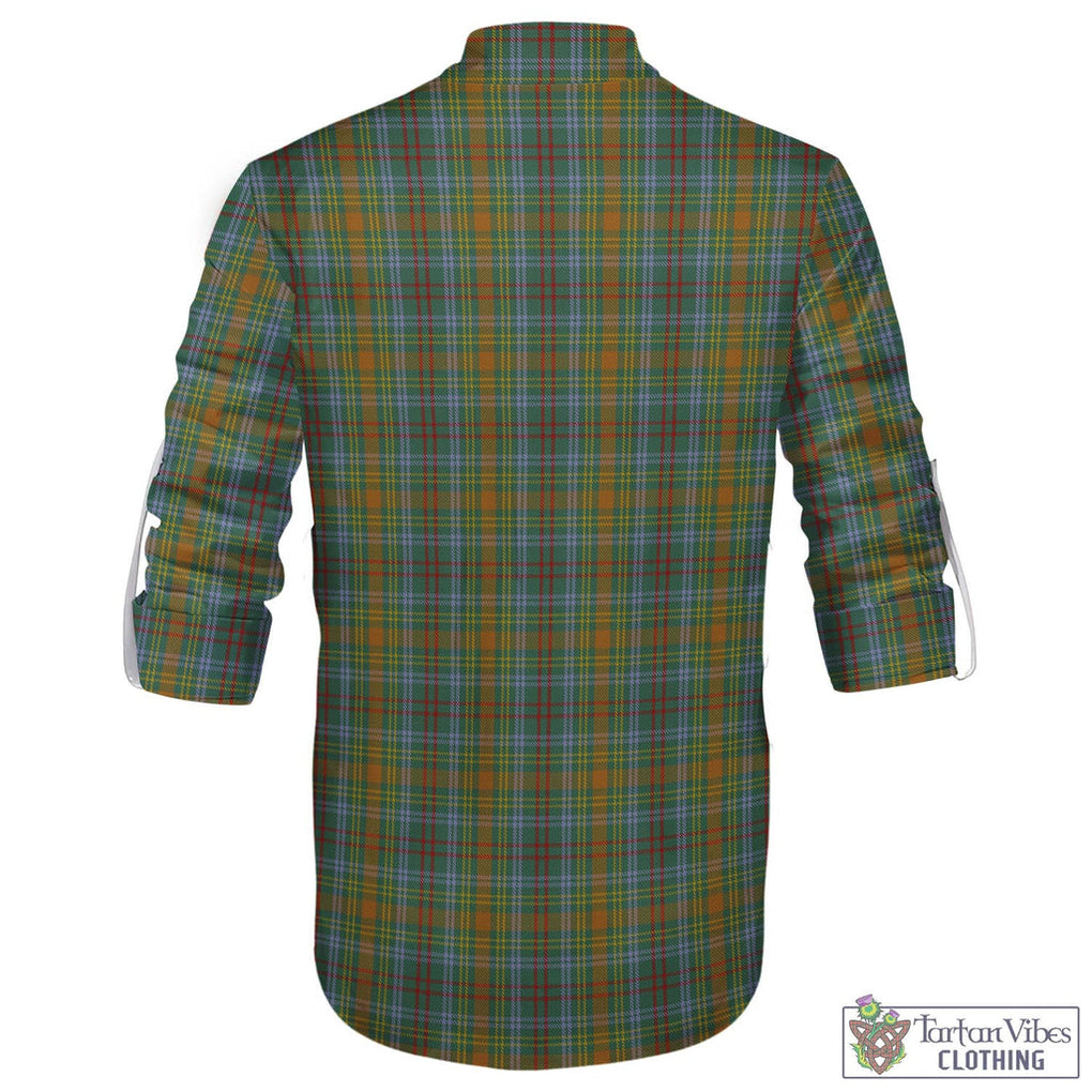 Tartan Vibes Clothing O'Brien Tartan Men's Scottish Traditional Jacobite Ghillie Kilt Shirt