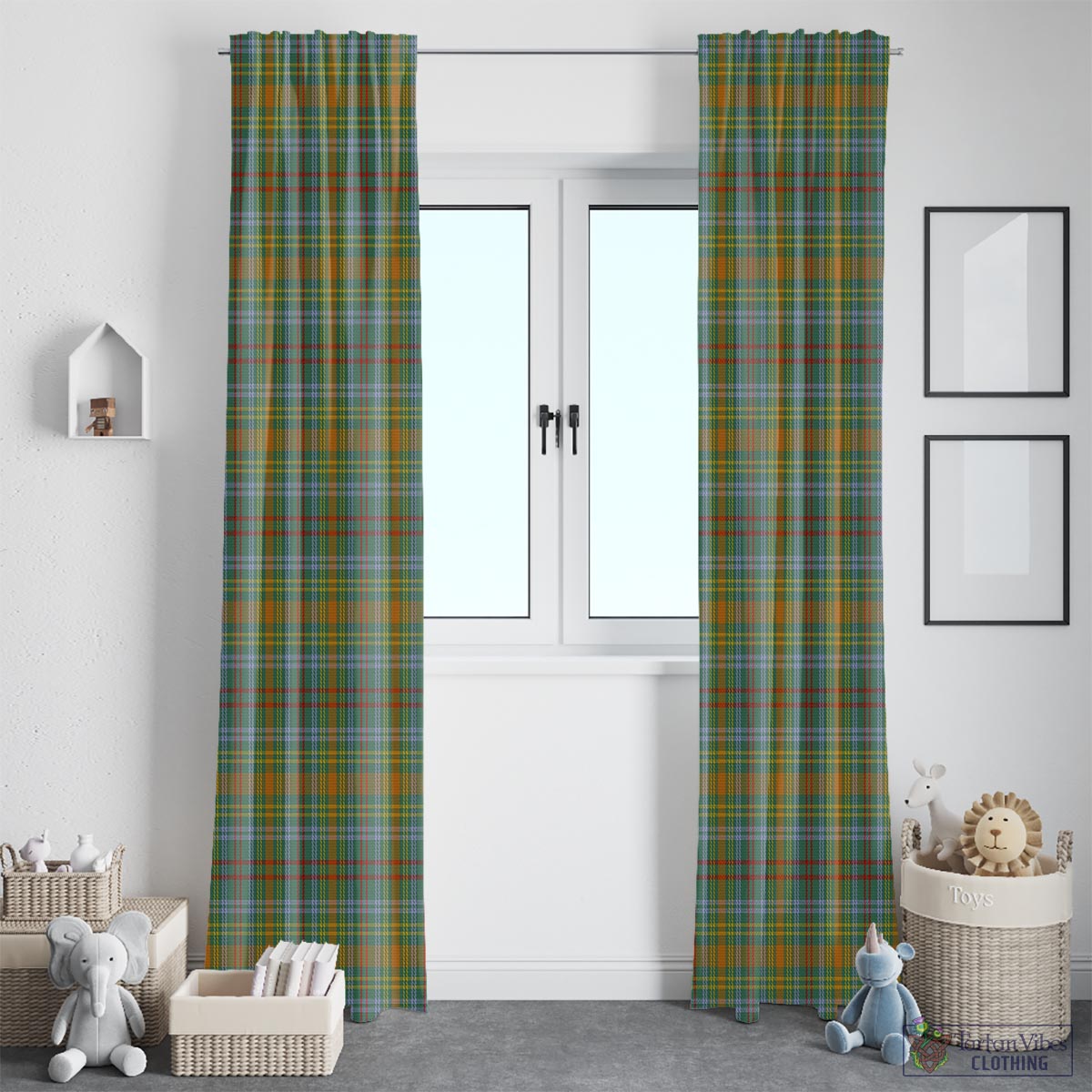 O'Brien Tartan Window Curtain - Tartan Vibes Clothing