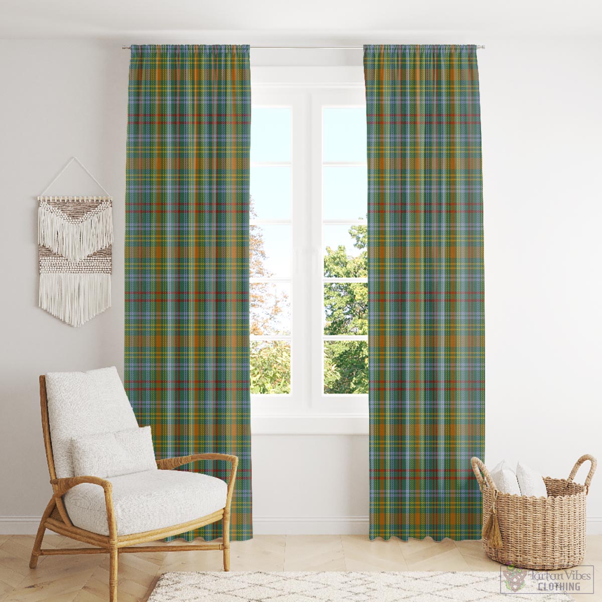 O'Brien Tartan Window Curtain - Tartan Vibes Clothing