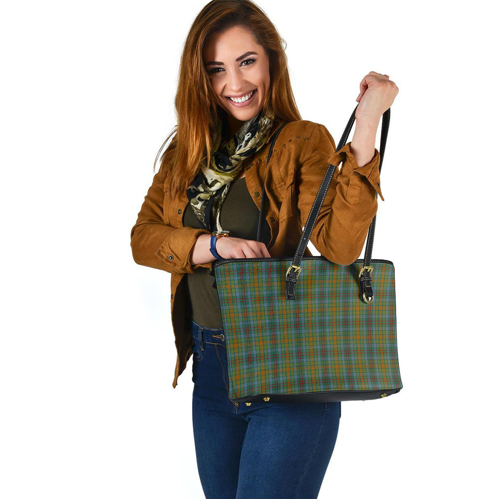 obrien-tartan-leather-tote-bag