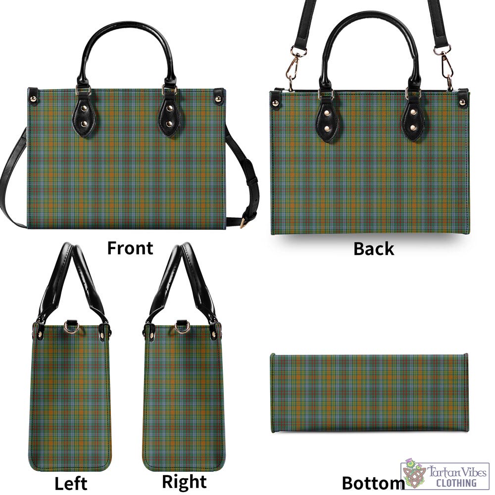 O'Brien Tartan Luxury Leather Handbags - Tartan Vibes Clothing