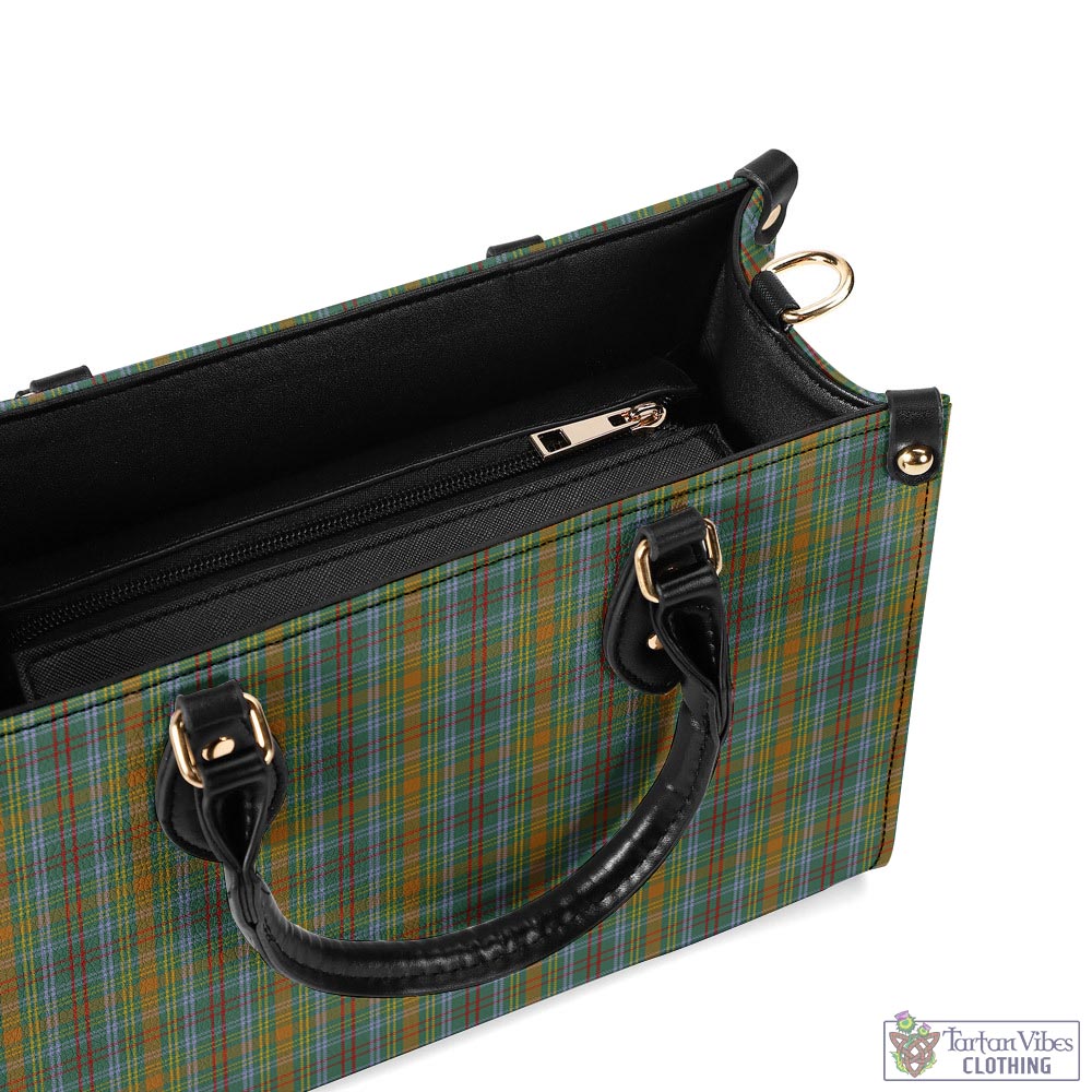 O'Brien Tartan Luxury Leather Handbags - Tartan Vibes Clothing