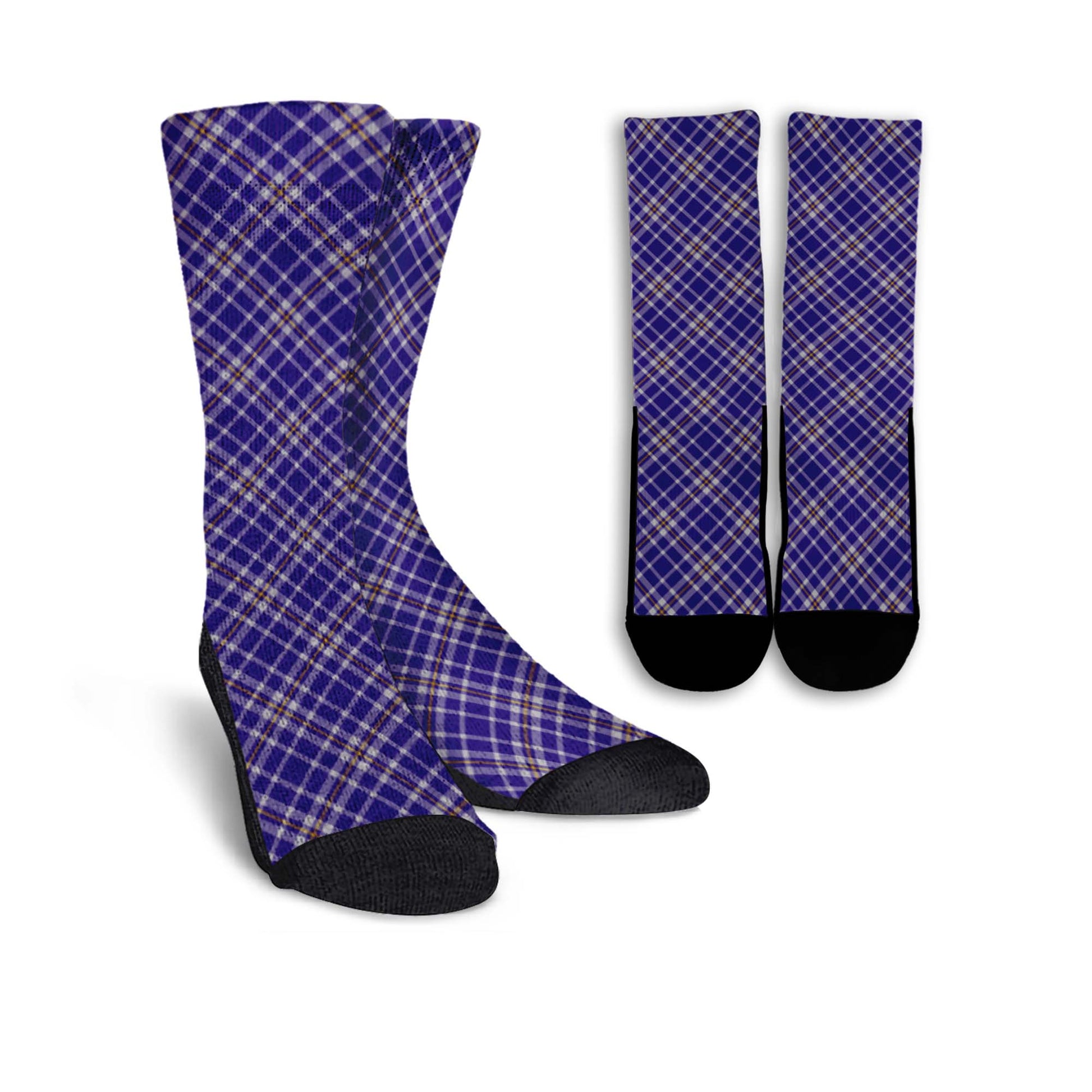 Ochterlony Tartan Crew Socks Cross Tartan Style - Tartanvibesclothing