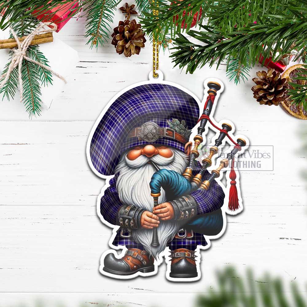 Tartan Vibes Clothing Ochterlony Tartan Badpiper Gnome Christmas Ornament