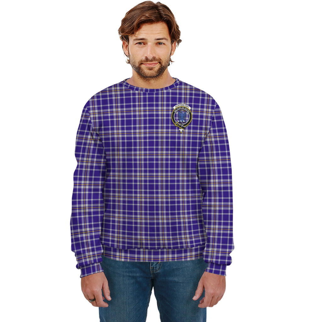 Ochterlony Tartan Sweatshirt with Family Crest Unisex - Tartan Vibes Clothing