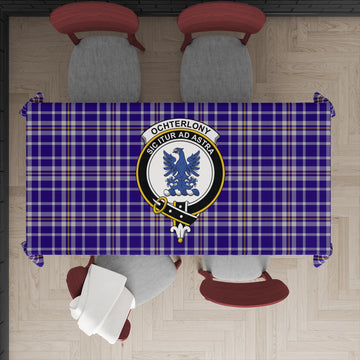 Ochterlony Tartan Tablecloth with Family Crest