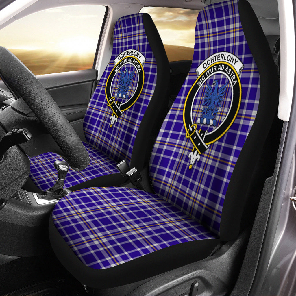 Ochterlony Tartan Car Seat Cover with Family Crest One Size - Tartanvibesclothing