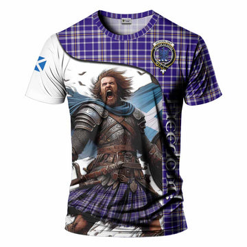 Ochterlony Crest Tartan T-Shirt Inspired by the Freedom of Scottish Warrior