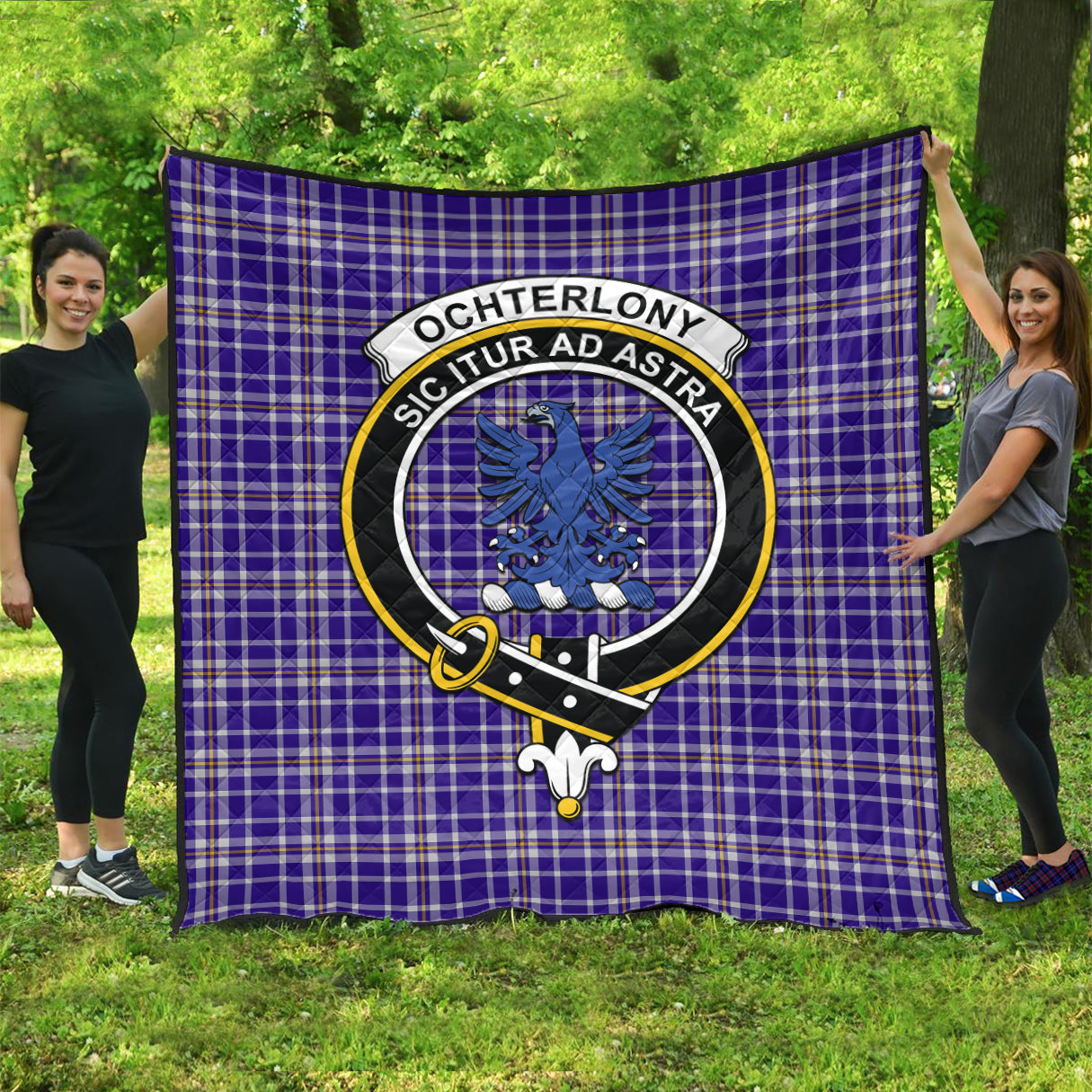 ochterlony-tartan-quilt-with-family-crest