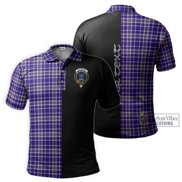 Ochterlony Tartan Polo Shirt with Family Crest and Half Of Me Style