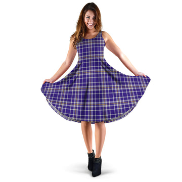 Ochterlony Tartan Sleeveless Midi Womens Dress